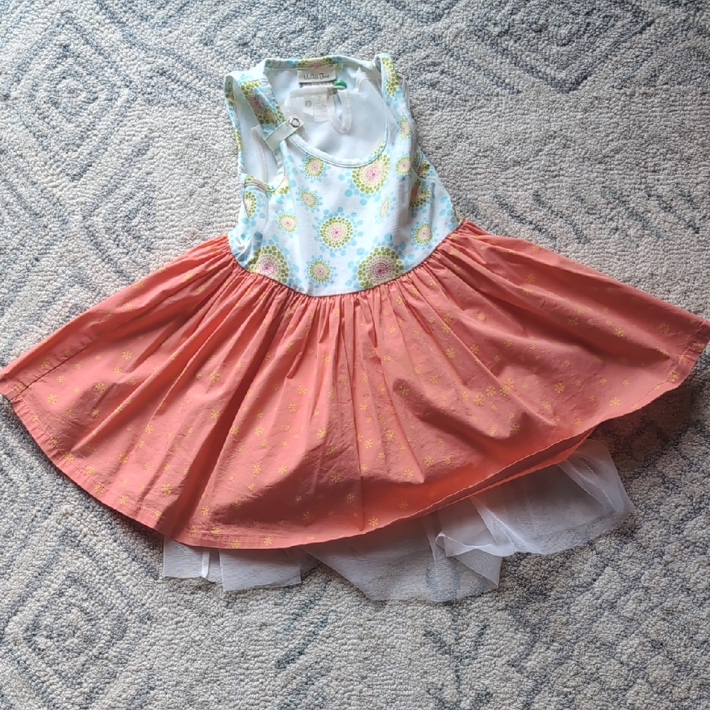Matilda Jane Floral and Coral Kids Dress